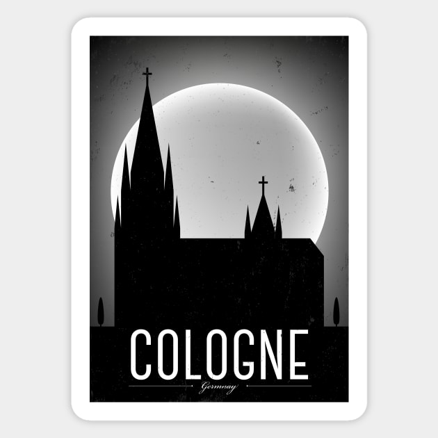 Cologne city poster Sticker by kursatunsal